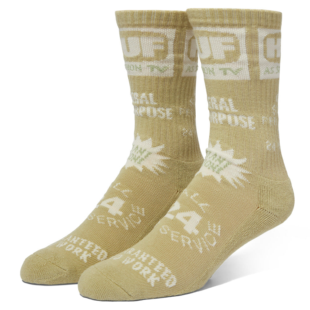 HUF TV CREW SOCK GREEN