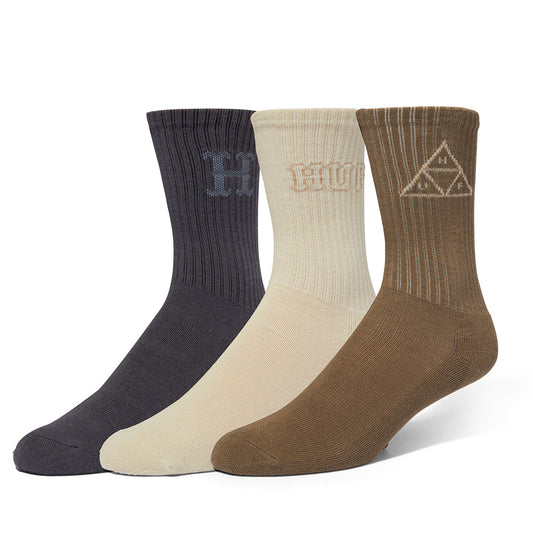 HUF CORE 3 PACK CREW SOCK GENERAL