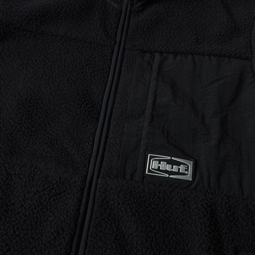 HUF SONOMA HIGH PILE VEST BLACK