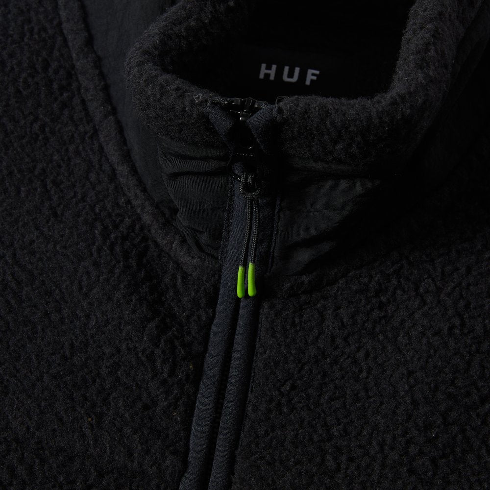 HUF SONOMA HIGH PILE VEST BLACK