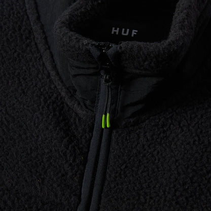 HUF SONOMA HIGH PILE VEST BLACK