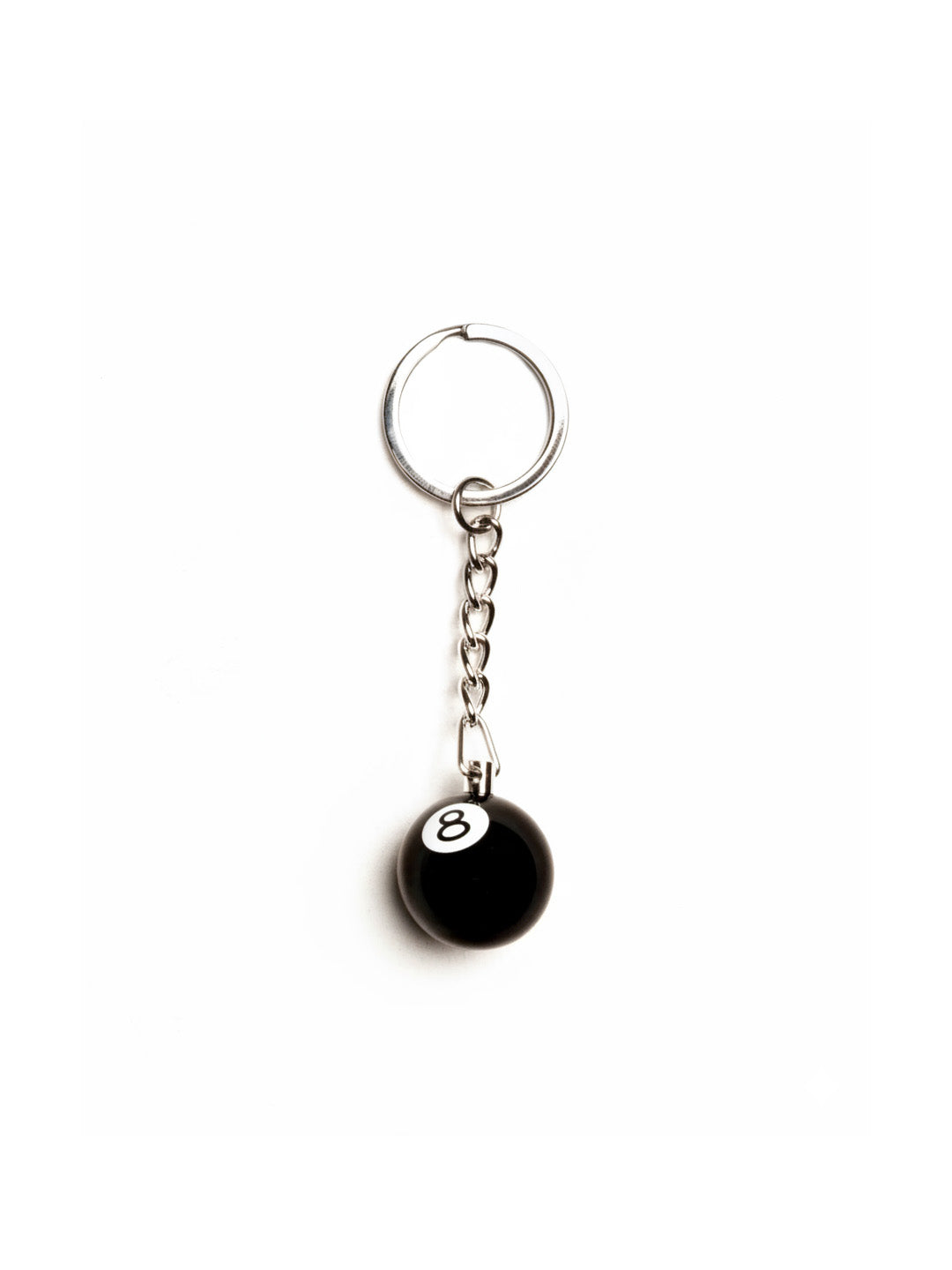8 Ball Keychain Black