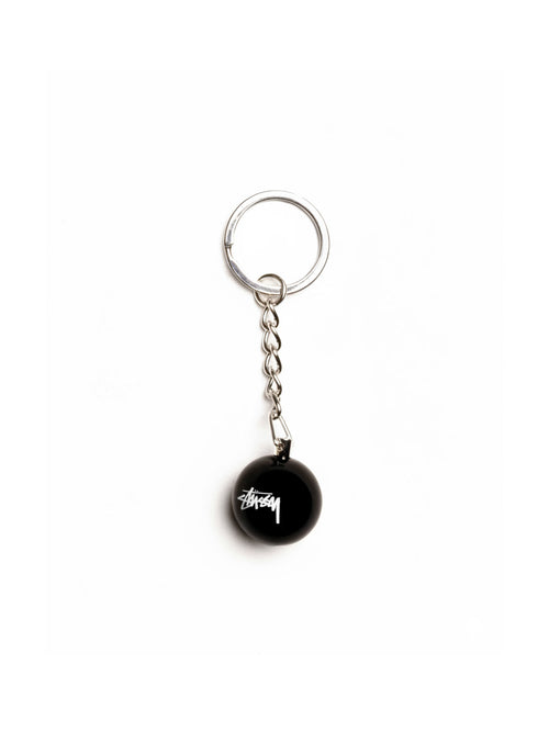 8 Ball Keychain Black