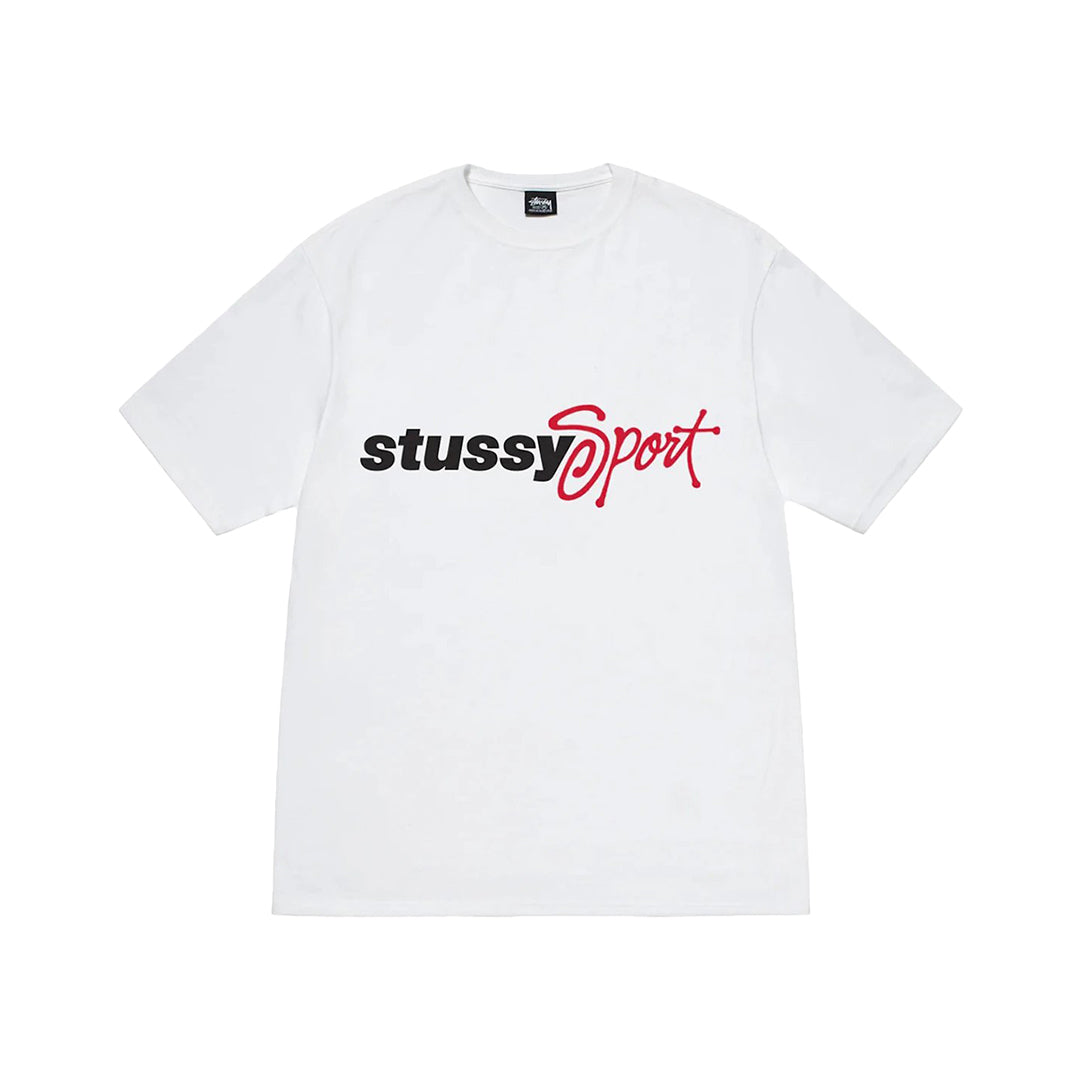 Sport Script Tee White