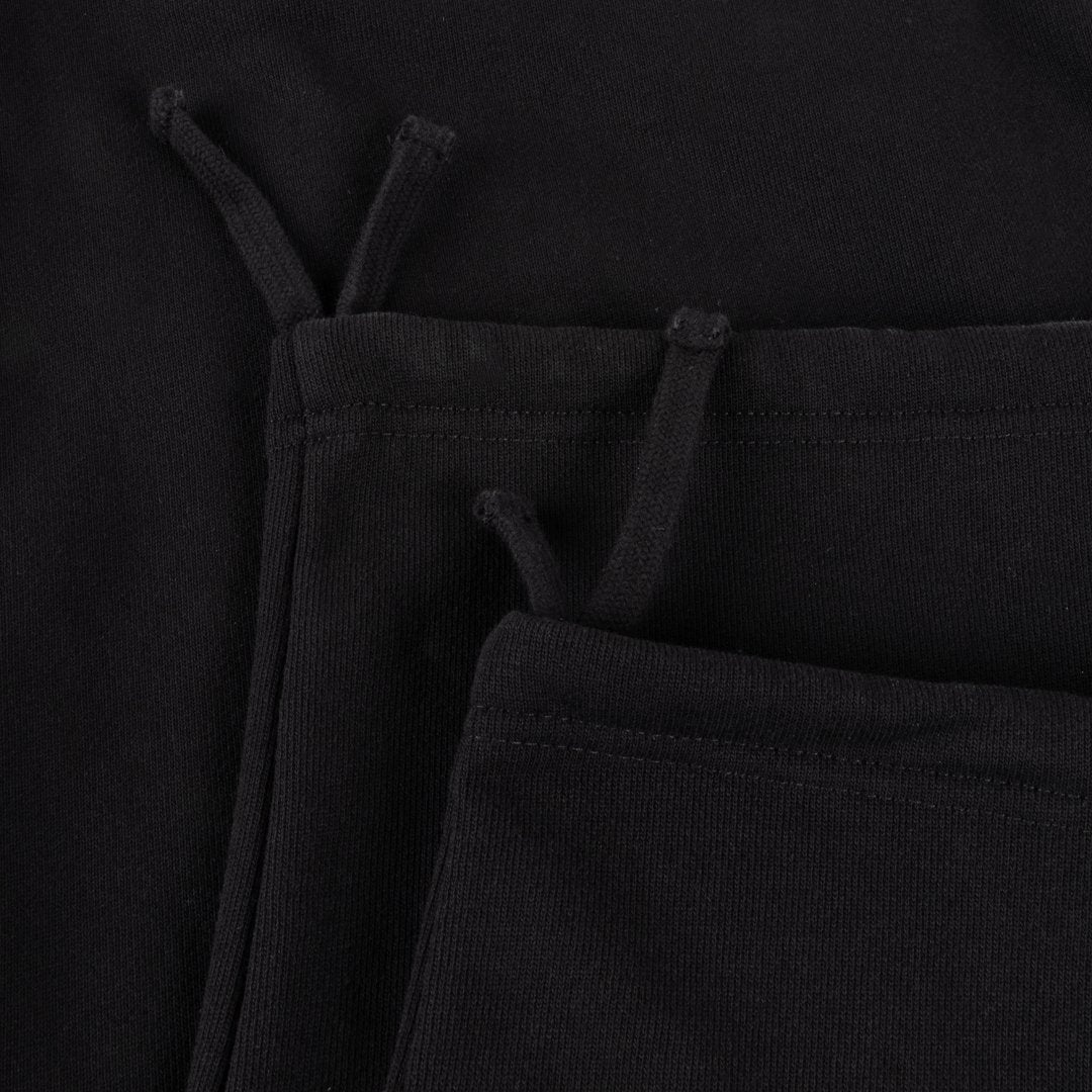 Cursive Small Logo Sweatpants Black
