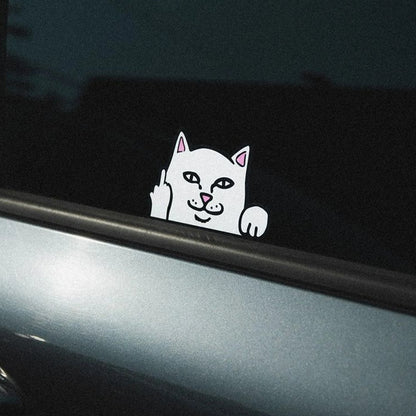 RIPNDIP PEEKING NERMAL CAR STICKER  WHITE