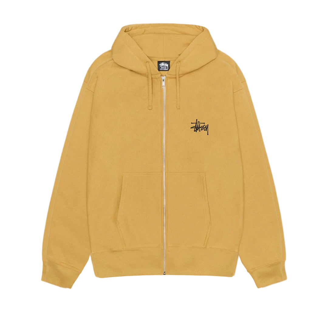 Basic Stussy Zip Hood Mustard