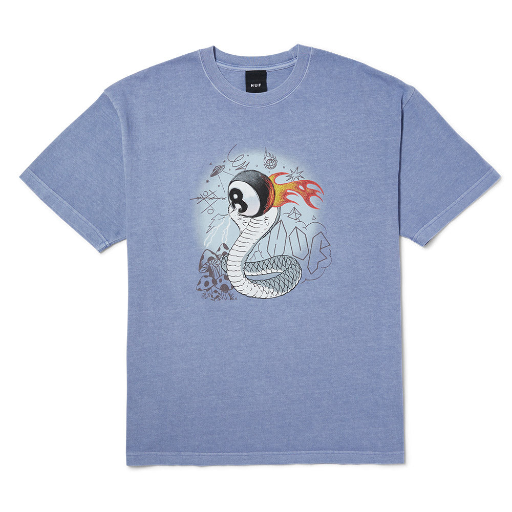 HUF COBRA-BALLER WASHED TEE PURPLE