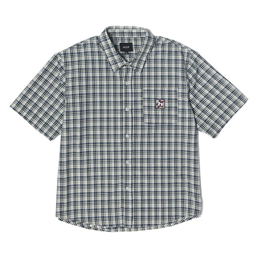 HUF H STAR PLAID SHIRT CREAM