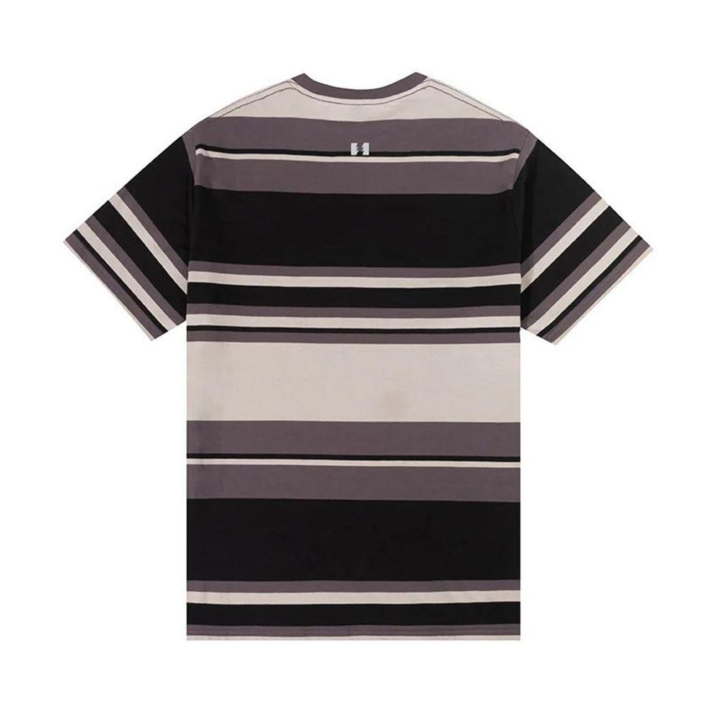 THE HUNDREDS STONE STRIPE TEE BLACK