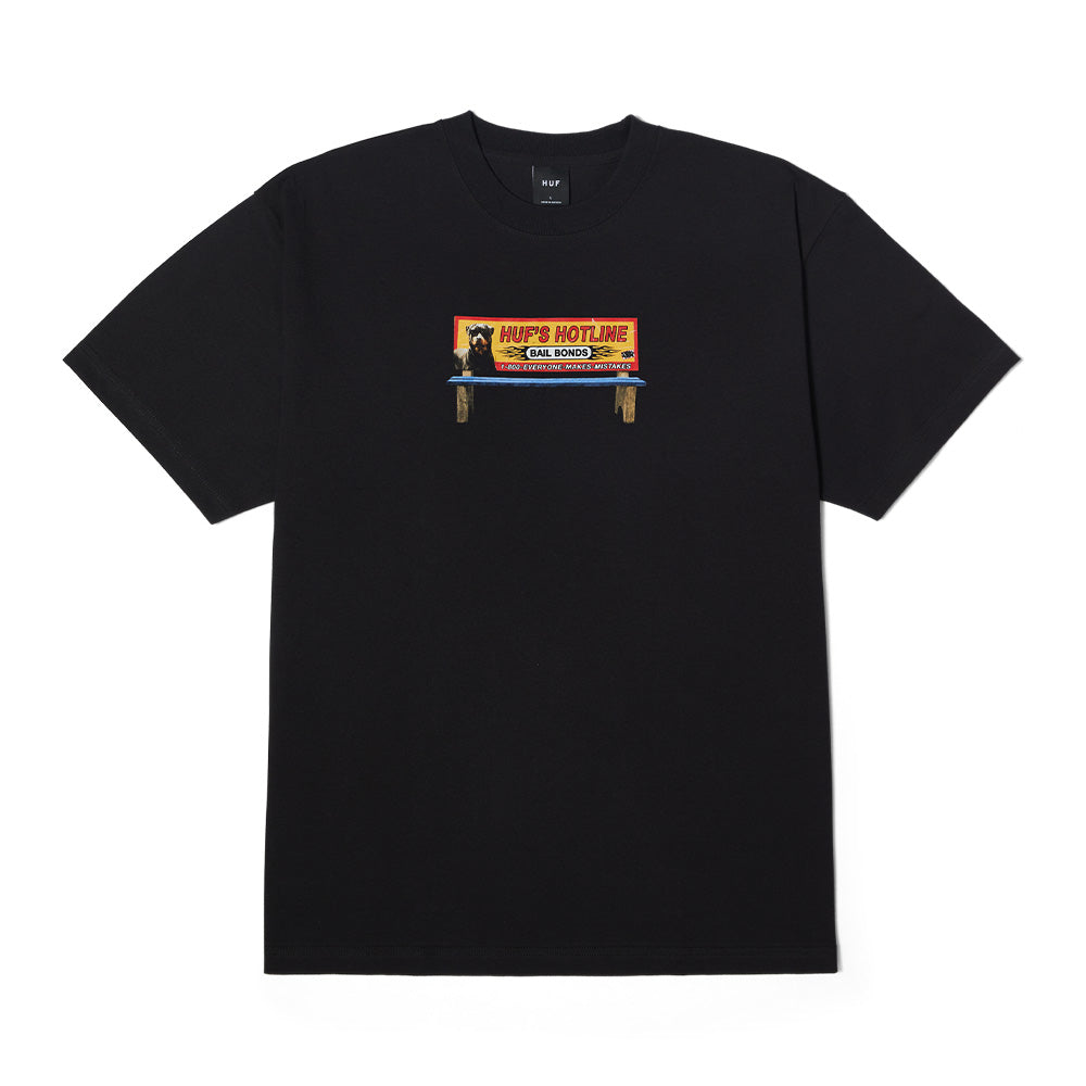 HUF BAIL BONDS TEE BLACK