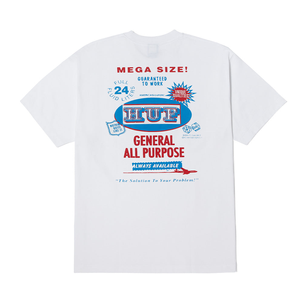 HUF ALL PURPOSE TEE WHITE