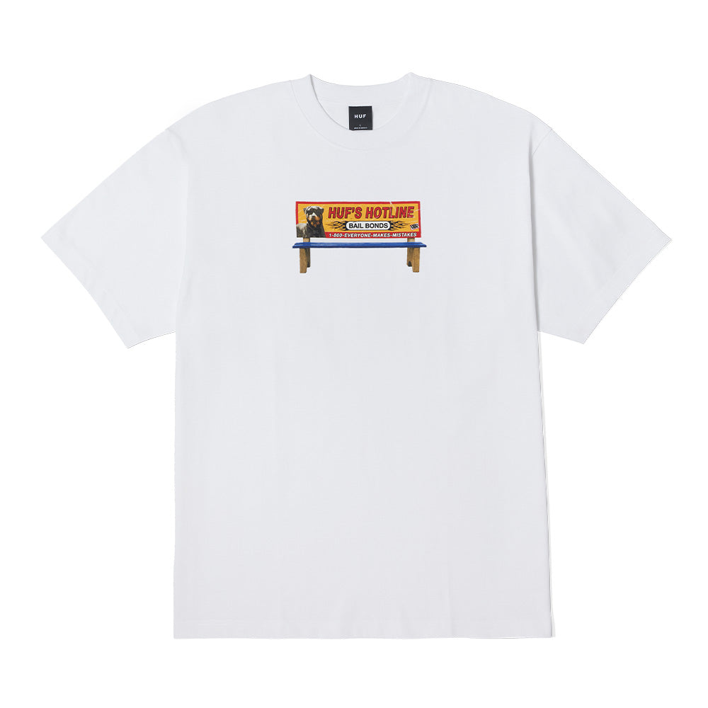 HUF BAIL BONDS TEE WHITE