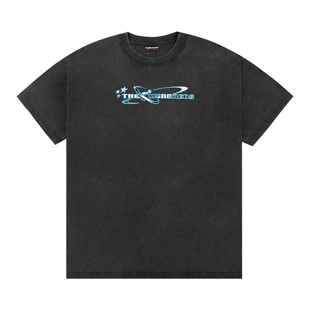 THE HUNDREDS Y2K BAR LOGO TEE BLACK
