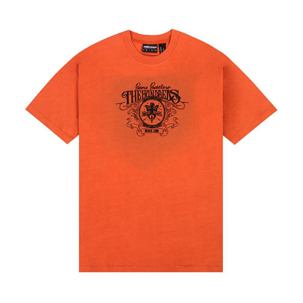 THE HUNDREDS SCORE TEE ORANGE