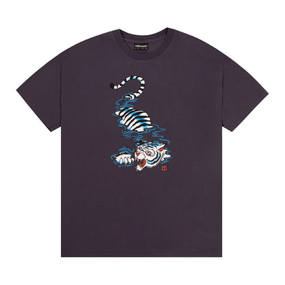 THE HUNDREDS SWIMMING TIGER TEE NAVY