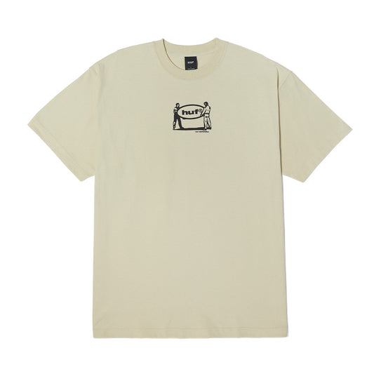 HUF RELOCATION TEE CREAM