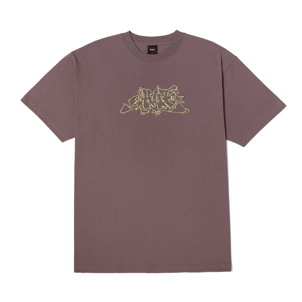 HUF OUTLINE TEE PURPLE