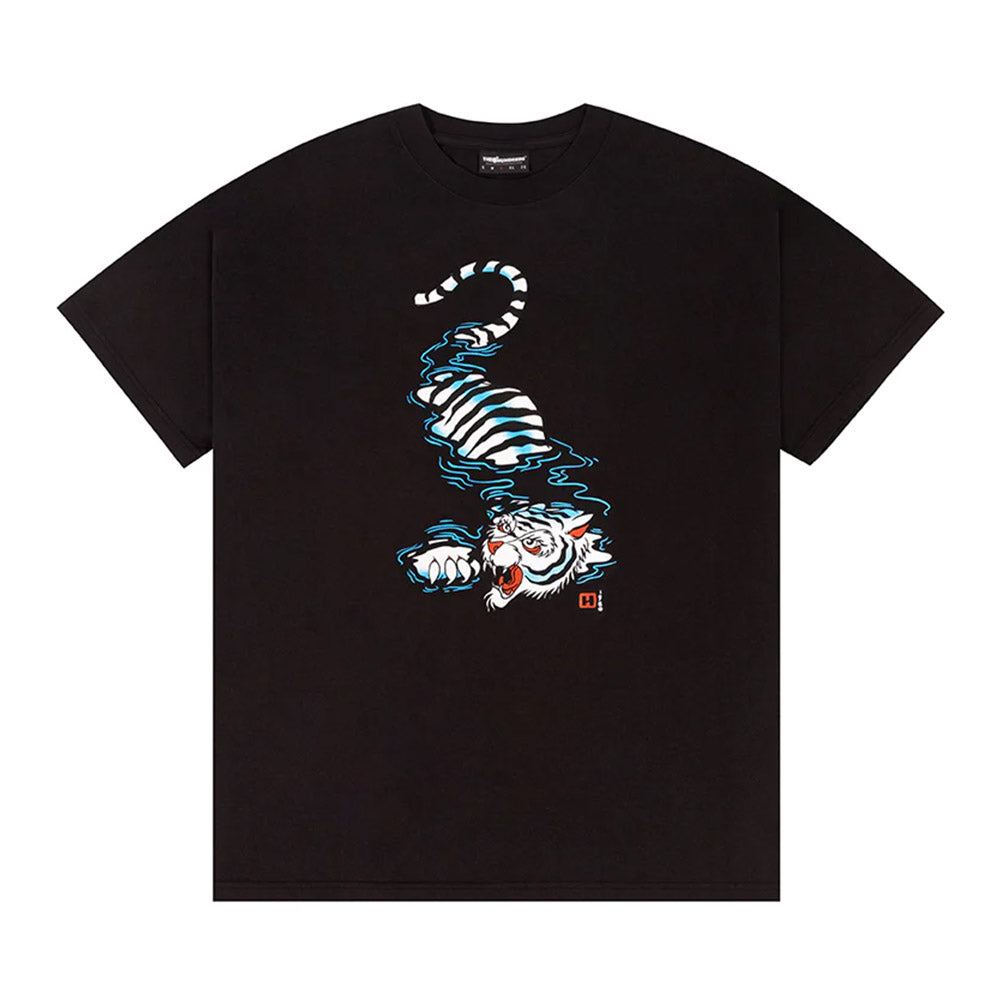 THE HUNDREDS SWIMMING TIGER TEE BLACK