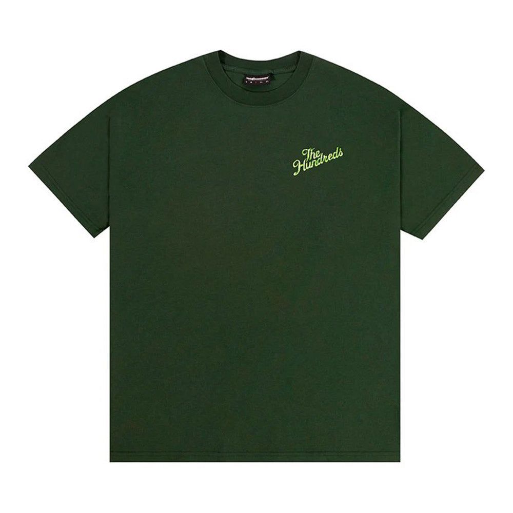 THE HUNDREDS SNAKE SLANT TEE GREEN