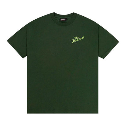 THE HUNDREDS SNAKE SLANT TEE GREEN