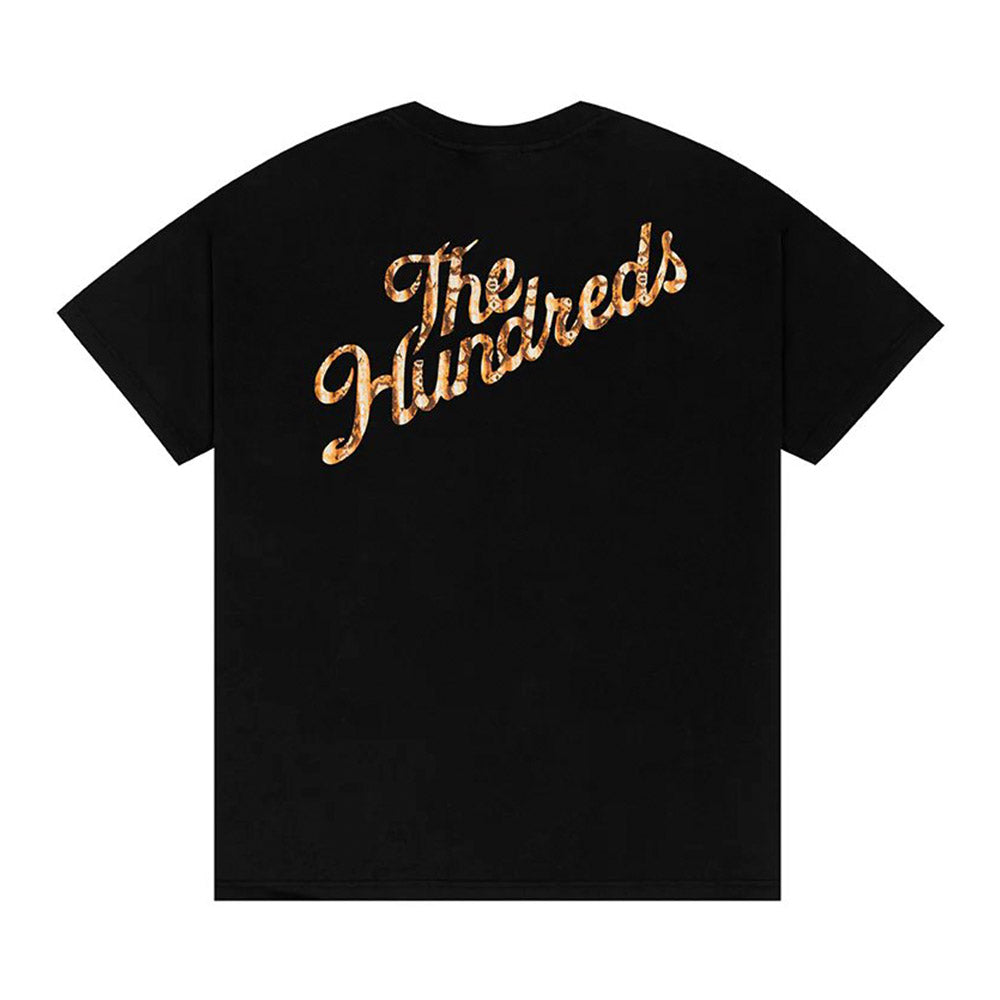 THE HUNDREDS SNAKE SLANT TEE BLACK