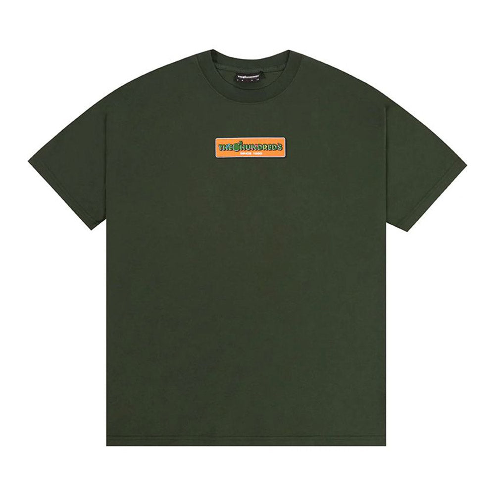 THE HUNDREDS CASE BAR TEE DARK GREEN