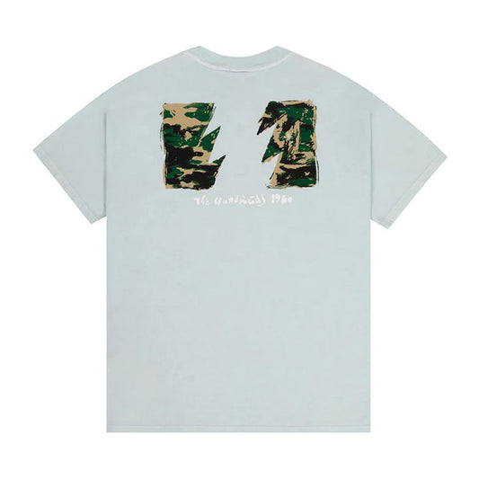 THE HUNDREDS CAMO WILDFIRE TEE LIGHT BLUE