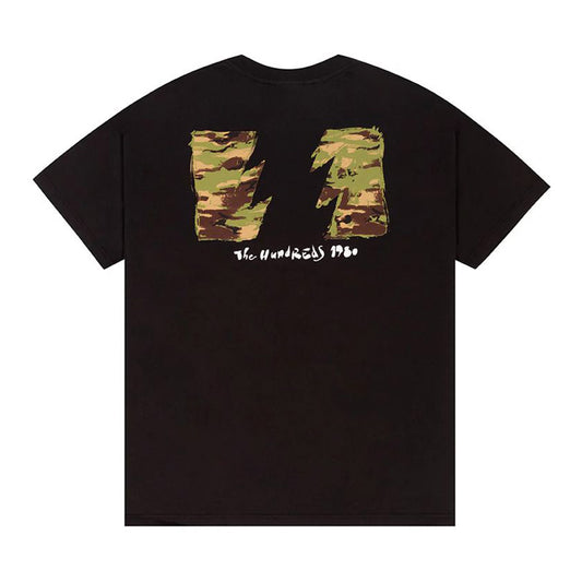 THE HUNDREDS CAMO WILDFIRE TEE BLACK