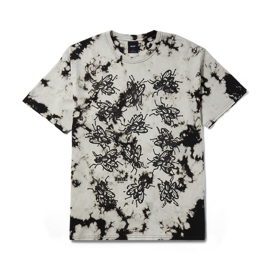 HUF FLY SITUATION TIEDYE TEE BLACK
