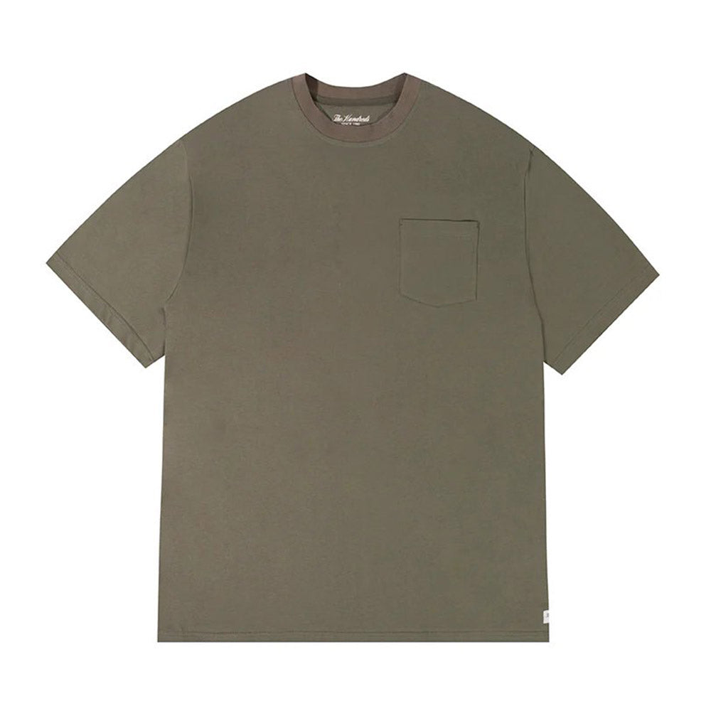 THE HUNDREDS PERFECT POCKET TEE OLIVE