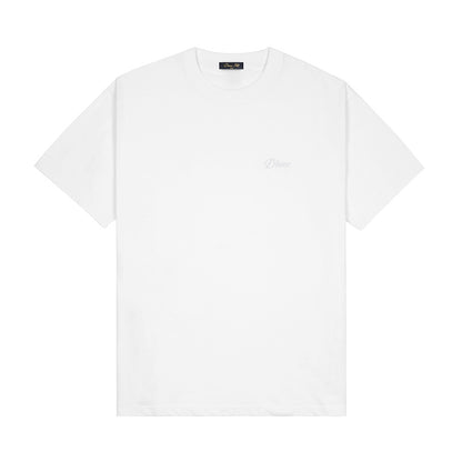 DIME CURSIVE SMALL LOGO TEE WHITE