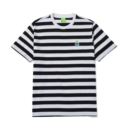 HUF STINSON STRIPE KNIT TOP BLACK