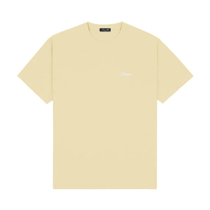 DIME CURSIVE SMALL LOGO TEE CREAM