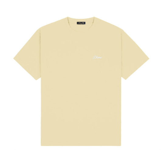 DIME CURSIVE SMALL LOGO TEE CREAM