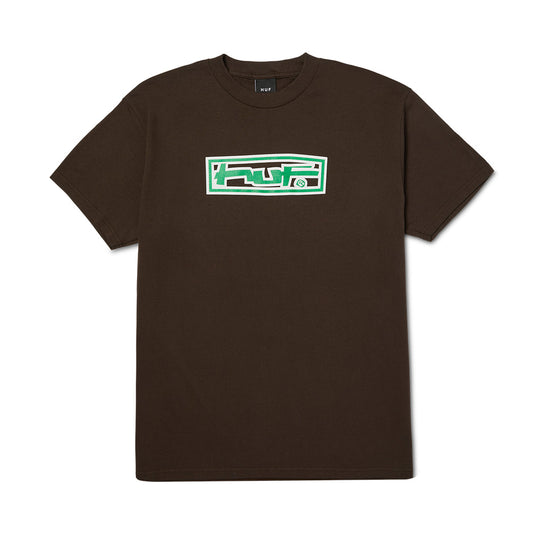 HUF STRETCH TEE BROWN