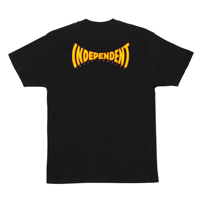 INDEPENDENT SPANNING CHEST HW TEE BLACK