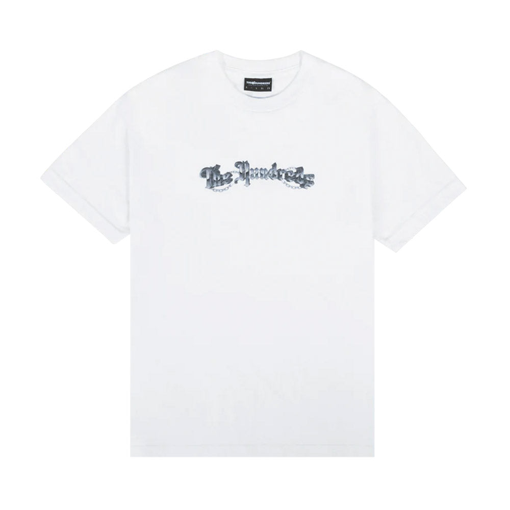 THE HUNDREDS CHROME BAR TEE WHITE