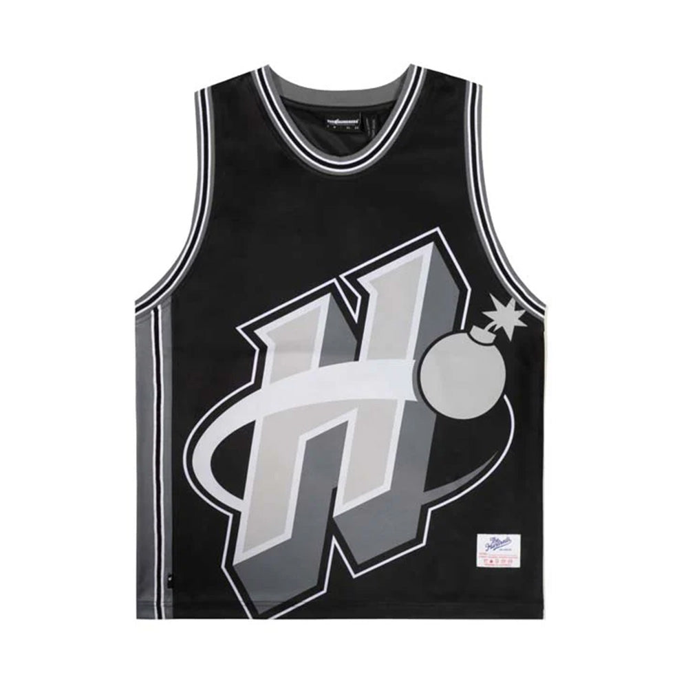 THE HUNDREDS BLOCK BASKETBALL JERSEY BLACK