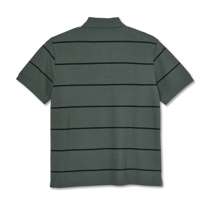 POLAR STRIPE POLO SHIRT GREY