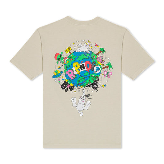 RIPNDIP NERM WORLD TEE KHAKI