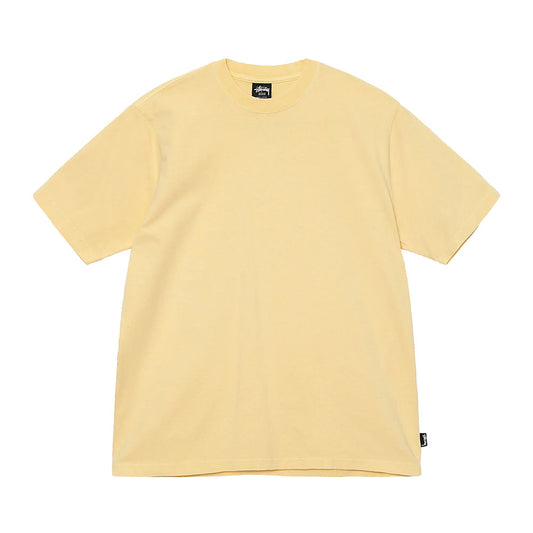 STUSSY PIGMENT DYED CREW YELLOW