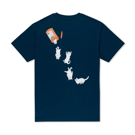 RIPNDIP NERMAL PILLS TEE NAVY BLUE