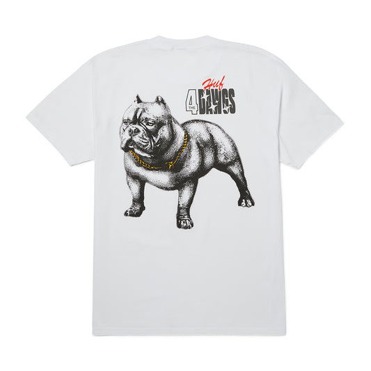HUF 4 THE DAWGS TEE WHITE