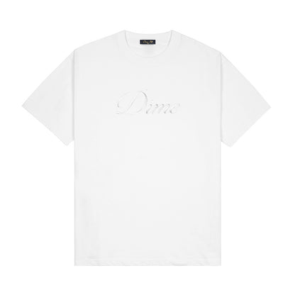 DIME CURSIVE TEE WHITE