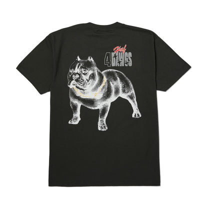 HUF 4 THE DAWGS TEE BLACK