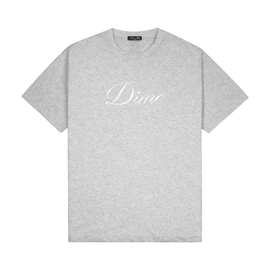 DIME CURSIVE TEE GREY