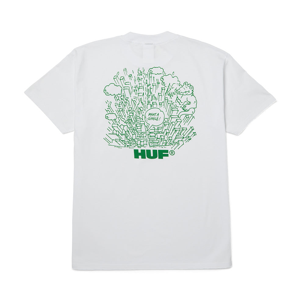 HUF WHAT A JUNGLE TEE WHITE