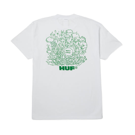 HUF WHAT A JUNGLE TEE WHITE
