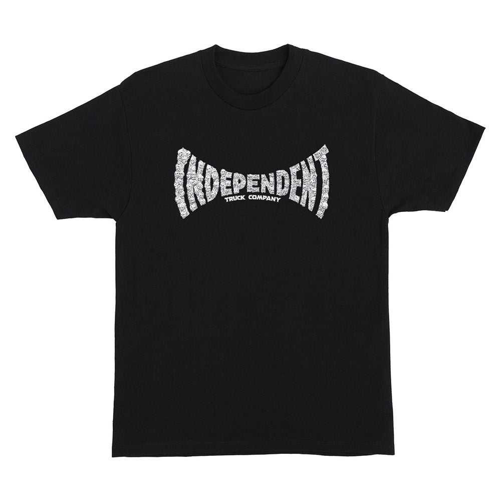 INDEPENDENT SKULL SPAN HW TEE BLACK